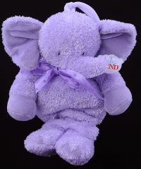 Gund OBIE Elephant Purple Musical Pull Lovey Toy #58782